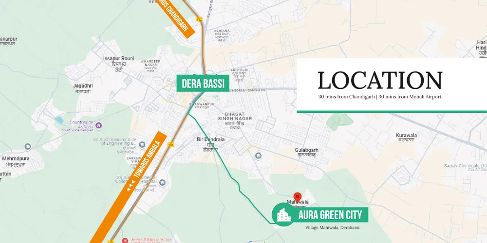 Aura Green City Dera Bassi Layout