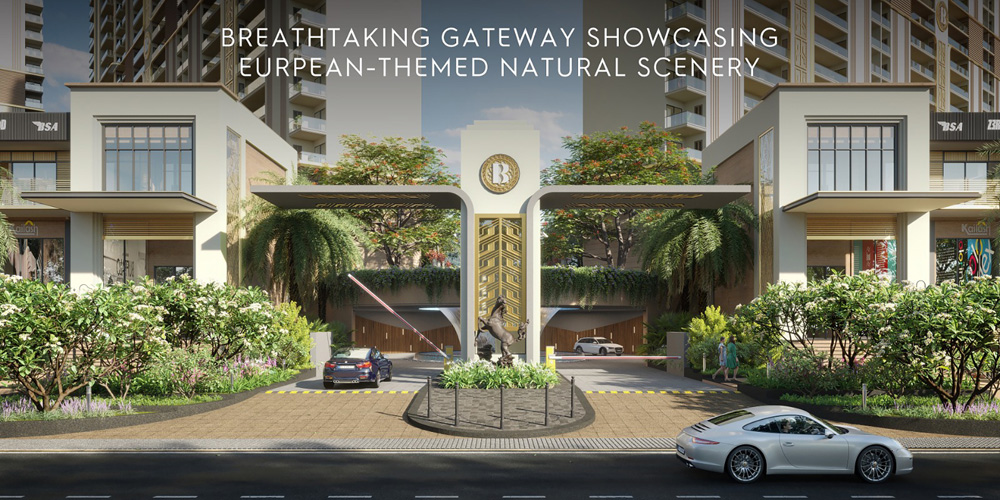 Modern architecture of Affinity Belgravia luxury project near Aerocity