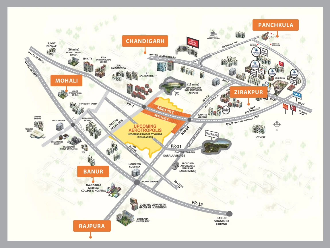 Banur Location Map