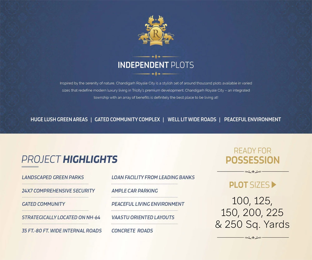 chandigarh royale city independent plots